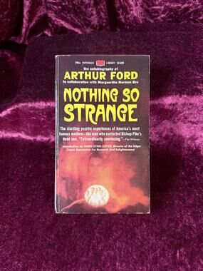Vintage Nothing So Strange by Arthur Ford 1968 Psychic Autobiography Paperback